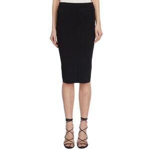 RICKOWENSLILIES RICK OWENS LILIES Ribbed Knit Pencil Skirt Women BLACK Skirts